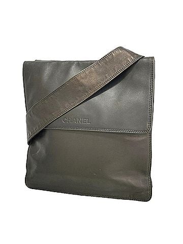 Chanel Chanel Shoulder Bag, Leather, Black, Women's (view 1)