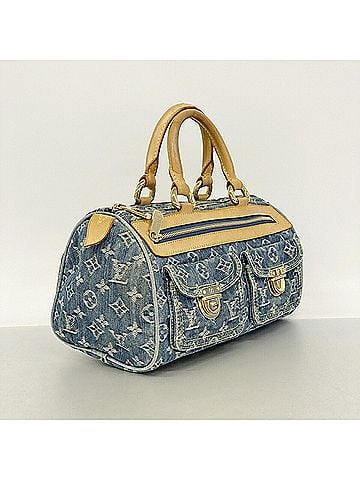 Louis Vuitton Louis Vuitton Monogram Denim Neo Speedy Handbag M95019 Blue Women's (view 2)