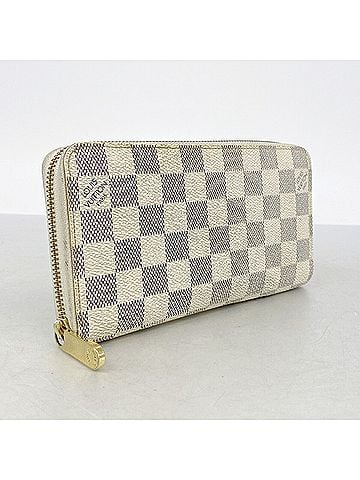 Louis Vuitton Louis Vuitton Damier Azur Zippy Wallet N60019 White Women's Long (view 2)
