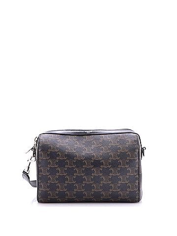 Céline Convertible Zip Boston Bag Triomphe Coated Canvas Mini (view 1)