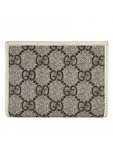 Gucci Gucci bi-fold wallet for women, GUCCI GG canvas, brown, gold hardware. (view 2)