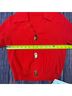 Commense Solid Red Cardigan Size S - photo 4