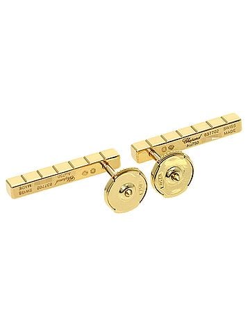 Chopard Chopard Ice Cube Half Set Diamond Earrings 837702 18K Yellow Gold Women's (view 2)
