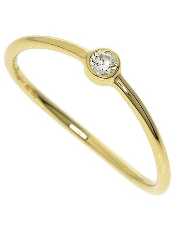 Tiffany & Co. Tiffany &amp; Co. Single Wave Diamond Ring, 18K Yellow Gold, Women's. (view 1)