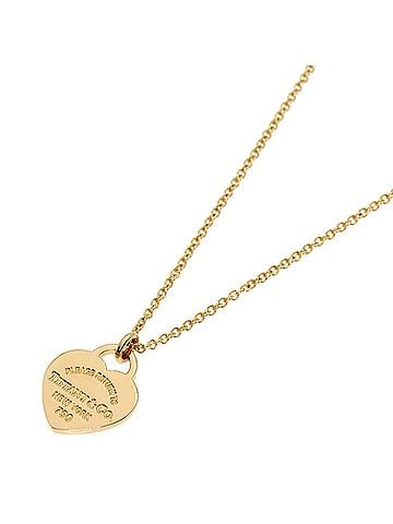 Tiffany & Co. Tiffany &amp; Co. Return to Mini Heart Tag Necklace, 18K Pink Gold, Women's. (view 1)