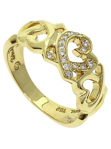 Tiffany & Co. Tiffany &amp; Co. Loving Heart Diamond Ring, 18K Yellow Gold, Women's. (view 1)