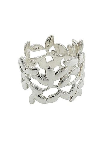 Tiffany & Co. Tiffany &amp; Co. Women's Paloma Picasso Olive Leaf Ring, Jewelry Accessory, Sterling Silver 925, Approx. 5.7g (view 1)