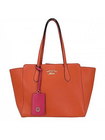Gucci Gucci Women's Swing Tote Bag, Shoulder GUCCI 354408, Leather, Orange Pink, Gold Hardware (view 1)