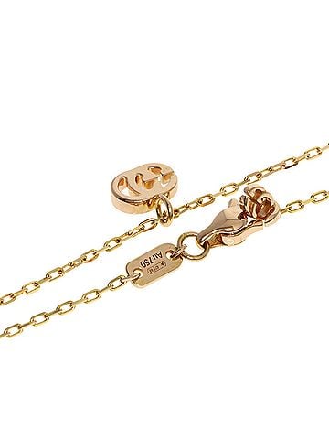 Gucci Gucci Double G Necklace 18K Pink Gold Women's GUCCI (view 2)