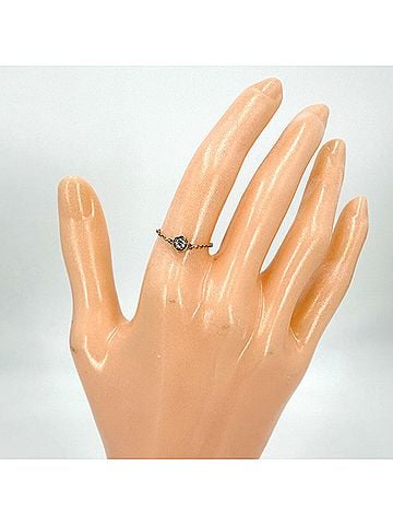 Tiffany & Co. Tiffany &amp; Co. Women's Elsa Peretti By the Yard Ring, Jewelry Accessory, 18K Pink Gold (Au750), Diamond, Approx. 0.5g (view 2)