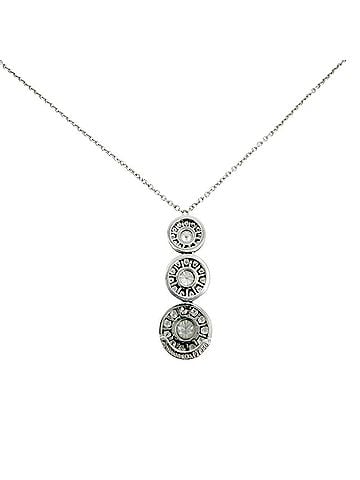Tiffany & Co. Tiffany &amp; Co. Women's Triple Drop Circlet Necklace, Platinum 950, Diamond, Approx. 4.5g (view 2)