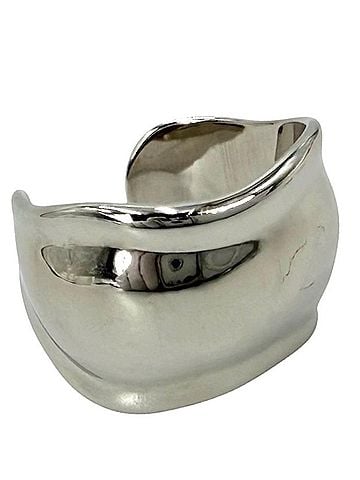 Tiffany & Co. Tiffany &amp; Co. Women's Elsa Peretti Bone Cuff Ring, Jewelry Accessory, Sterling Silver 925, Approx. 9.2g (view 1)