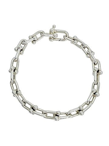 Tiffany & Co. Tiffany &amp; Co. Small Link Hardware Bracelet for Men and Women - Jewelry Accessory Sterling Silver 925 Approx. 15.9g (view 1)