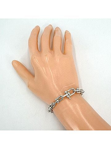 Tiffany & Co. Tiffany &amp; Co. Small Link Hardware Bracelet for Men and Women - Jewelry Accessory Sterling Silver 925 Approx. 15.9g (view 2)