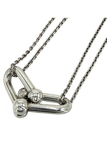 Tiffany & Co. Tiffany &amp; Co. Hardware Double Link Necklace for Men and Women - Jewelry Accessories Sterling Silver 925 Approx. 12.2g (view 1)