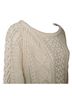 L.L.Bean 100% Cotton Solid White Ivory Pullover Sweater Size M - photo 4