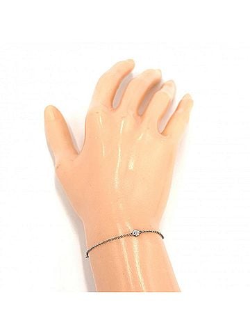 Tiffany & Co. Tiffany &amp; Co. Elsa Peretti By the Yard Bracelet for Women, 3-Diamond Design, Pt950 Platinum, Approx. 1.5g (view 2)