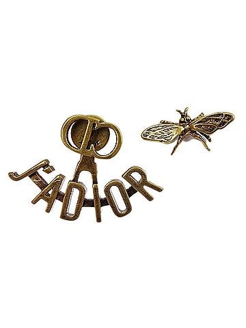 Dior J'adior Bee Stud Metal Gold Gold_Plated Earrings Jewelry (view 1)