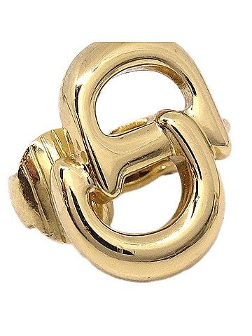 Dior Vintage Cd Clip-On Metal Gold Gold_Plated Earrings Jewelry (view 2)