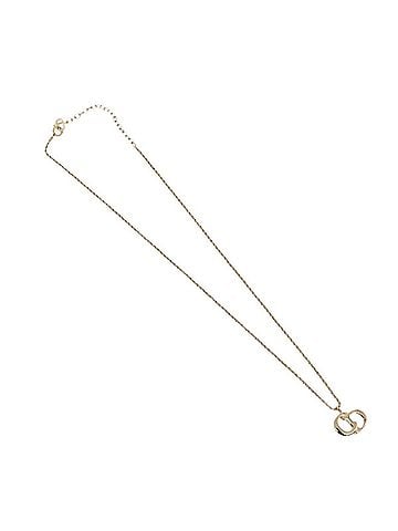 Dior Logo Pendant Metal Gold Metal Necklace Jewelry (view 2)