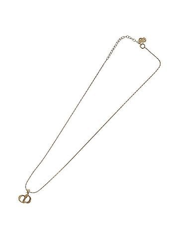 Dior Cd Pendant Metal And Crystals Gold Metal Necklace Jewelry (view 2)