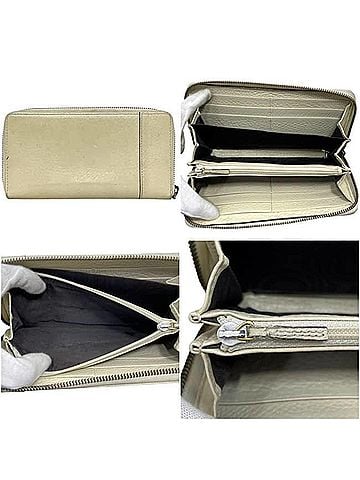 Gucci Gucci Long Wallet, Round Interlocking Design, 309972 534638, GUCCI Leather, Beige, Unisex (view 2)