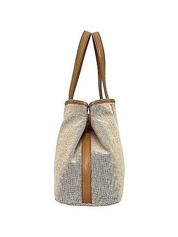 Tory Burch Tory Burch Ronnie Tote Bag, Canvas, Beige, Women's (view 2)