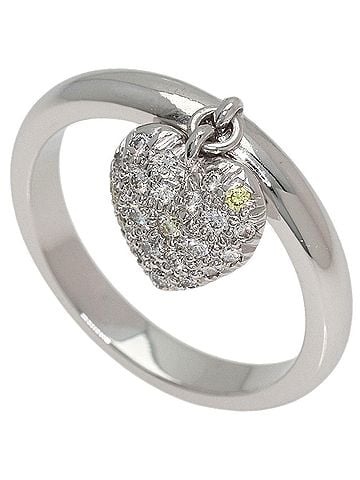 Tiffany & Co. Tiffany &amp; Co. Heart Pave Diamond Ring, Platinum PT950, Women's Ring. (view 1)
