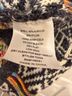 Monteau Aztec Or Tribal Print Stripes Multi Color Black White Coat Size M - photo 4