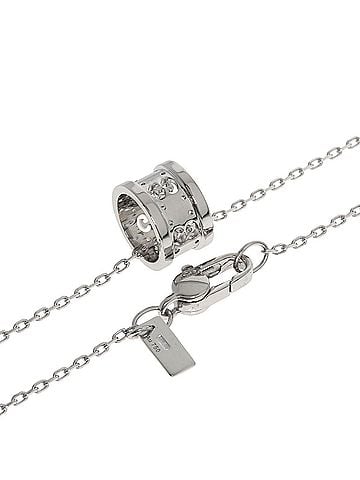 Gucci Gucci Icon Necklace 18K White Gold Women's GUCCI (view 2)