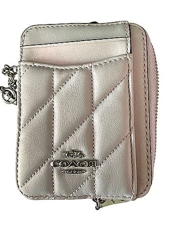 Coach Quilted Card Wallet Leather Wallet (view 2)