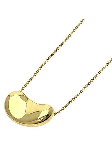 Tiffany & Co. Tiffany Bean Necklace, 18K Yellow Gold, Women's, TIFFANY&amp;Co. (view 1)