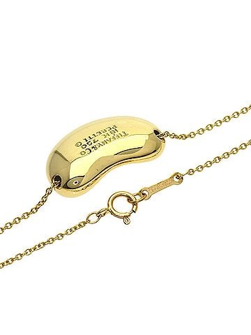 Tiffany & Co. Tiffany Bean Necklace, 18K Yellow Gold, Women's, TIFFANY&amp;Co. (view 2)