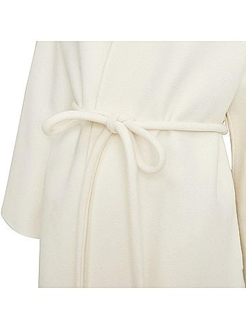 Anine Bing Anine Bing ivory double faced wool cashmere coat (view 2)