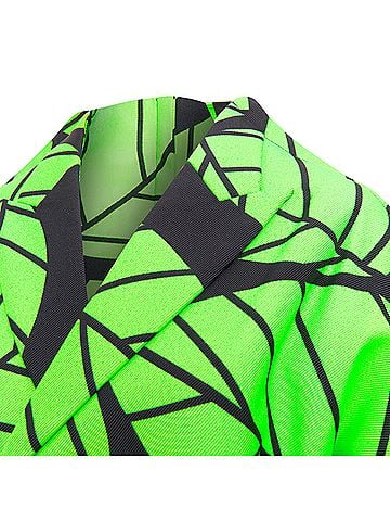 Comme des Garçons Comme des Garcons leaf print 2D oversized structured canvas coat (view 2)