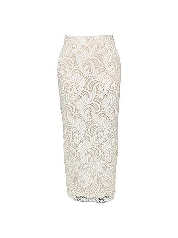 Stella McCartney Stella McCartney lace overlay lined pencil skirt (view 1)