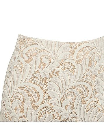 Stella McCartney Stella McCartney lace overlay lined pencil skirt (view 2)