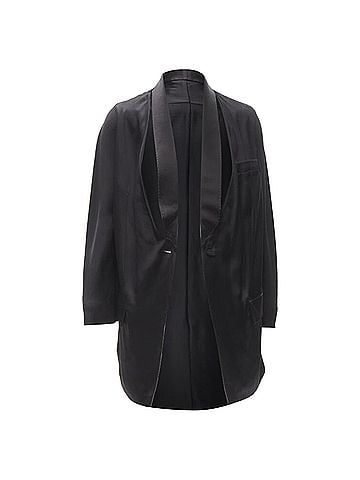 Givenchy Givenchy Riccardo Tisci silk cut out collar kimono robe blazer (view 1)