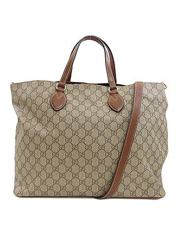 Gucci Gucci 453705 GG Supreme 2-Way Tote Bag PVC Women's GUCCI (view 1)