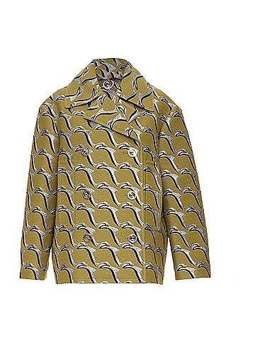 Gucci Gucci Heron bird jacquard peacoat (view 1)