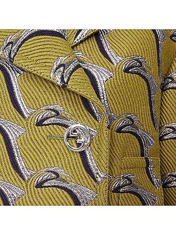 Gucci Gucci Heron bird jacquard peacoat (view 2)