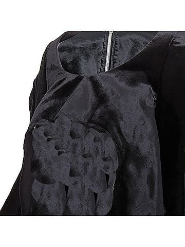 Comme des Garçons Comme des Garcons velvet multi sleeves cut out crop top (view 2)