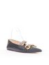 Gucci 100% Leather Black Gucci 2020 Black Leather Deva Flats Size EU 38 - photo 3