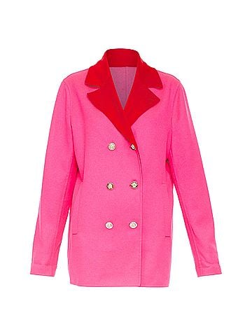 Versace Versace colorblock double breasted coat (view 1)
