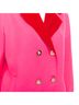 Versace 100% Wool Pink Versace colorblock double breasted coat Size 8 - photo 2