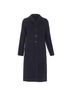 Hermès 100% Wool Black Hermes solid black double face pure cashmere coat Size 2 - photo 1
