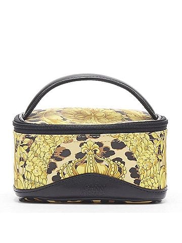 Versace Gianni Versace gold barocco baroque leopard print micro bag (view 1)