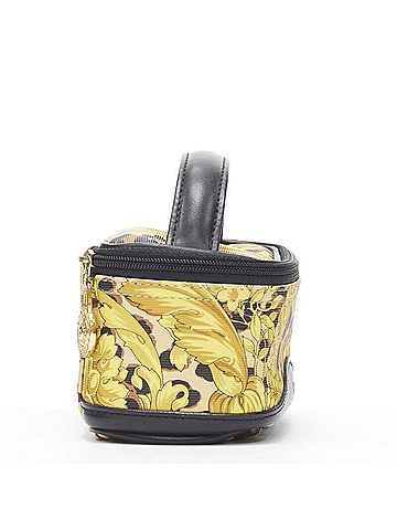 Versace Gianni Versace gold barocco baroque leopard print micro bag (view 2)