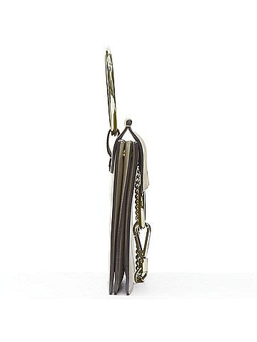 Chloé Chloe Faye gold bangle ring chained crossbody suede bag (view 2)
