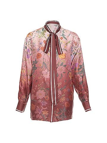 Gucci Gucci Flora Degrade silk twill blouse (view 1)